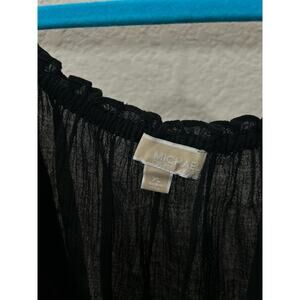 Michael Kors crepe blouse off the shoulder XL ￼